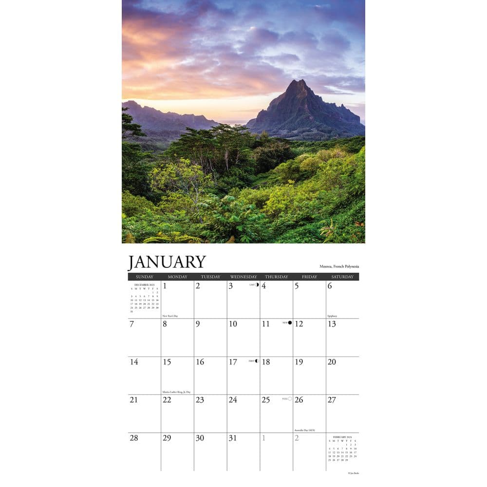 Tropical Islands 2024 Wall Calendar Interior Image width=&quot;1000&quot; height=&quot;1000&quot;