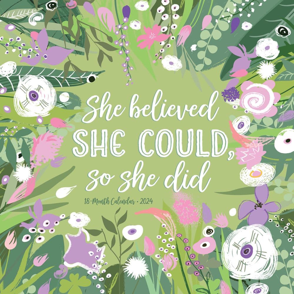 She Believed She Could So She Did 2024 Wall Calendar Calendars Com   202400004031 