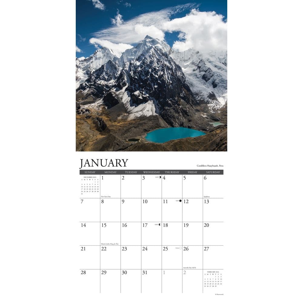 Mountain View 2024 Wall Calendar Interior Image width=&quot;1000&quot; height=&quot;1000&quot;