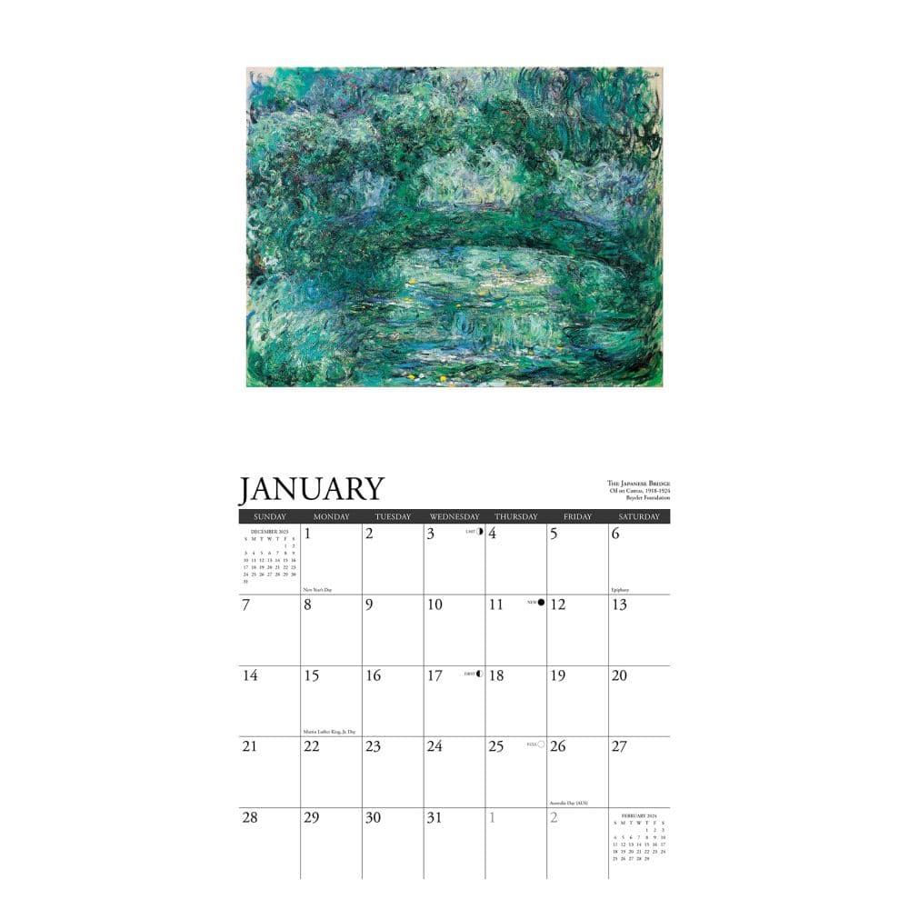 Alla Luna, Monet 2024 Mini Wall Calendar