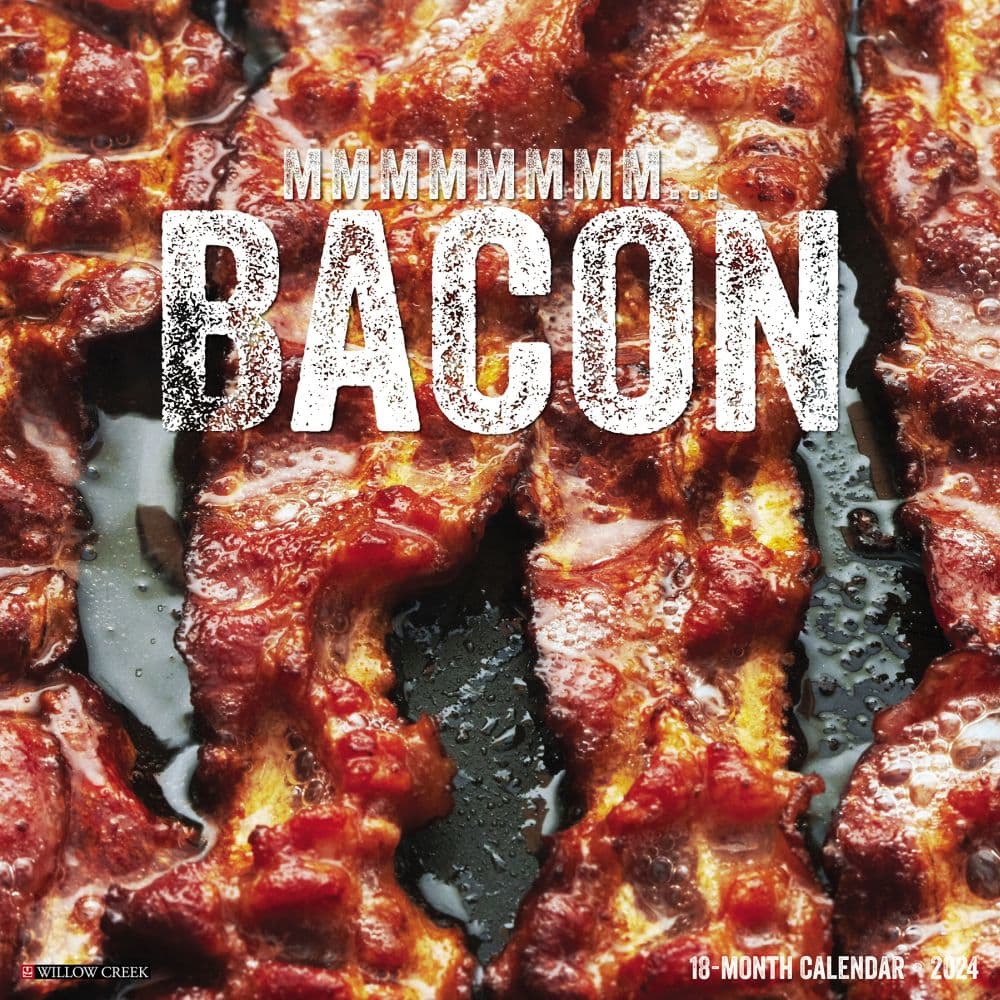 MMMMMMMM Bacon 2024 Wall Calendar Calendars Com   202400004114 