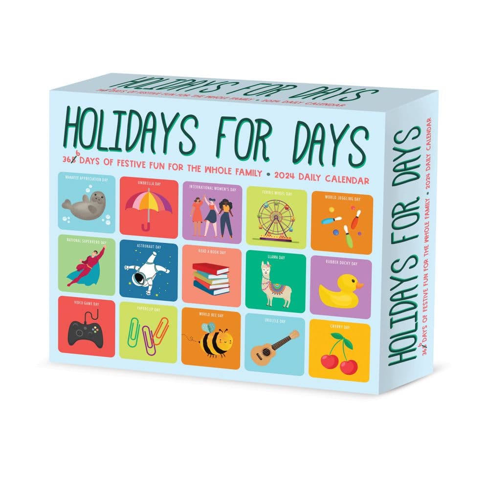 Holidays for Days 2024 Desk Calendar Main Image width=&quot;1000&quot; height=&quot;1000&quot;