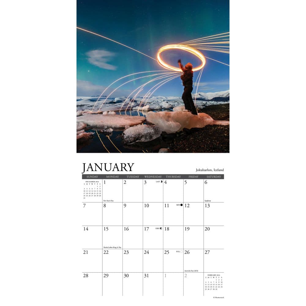 Wanderlust 2024 Mini Wall Calendar