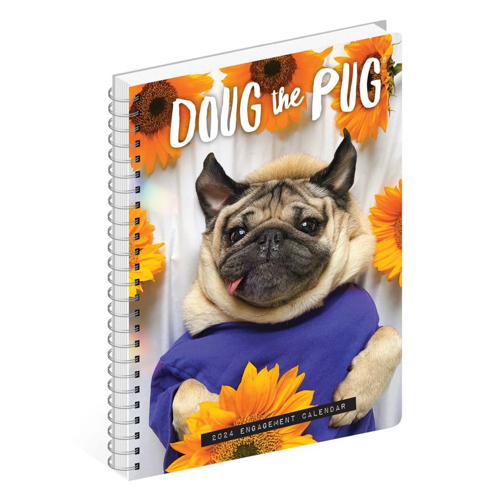 Doug the Pug 2024 Engagement Planner Flat Lay Image width=&quot;1000&quot; height=&quot;1000&quot;