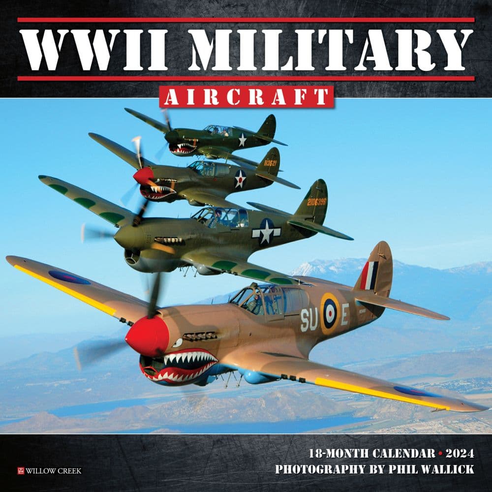 WWII Military Aircraft 2024 Mini Wall Calendar Main Image width=&quot;1000&quot; height=&quot;1000&quot;