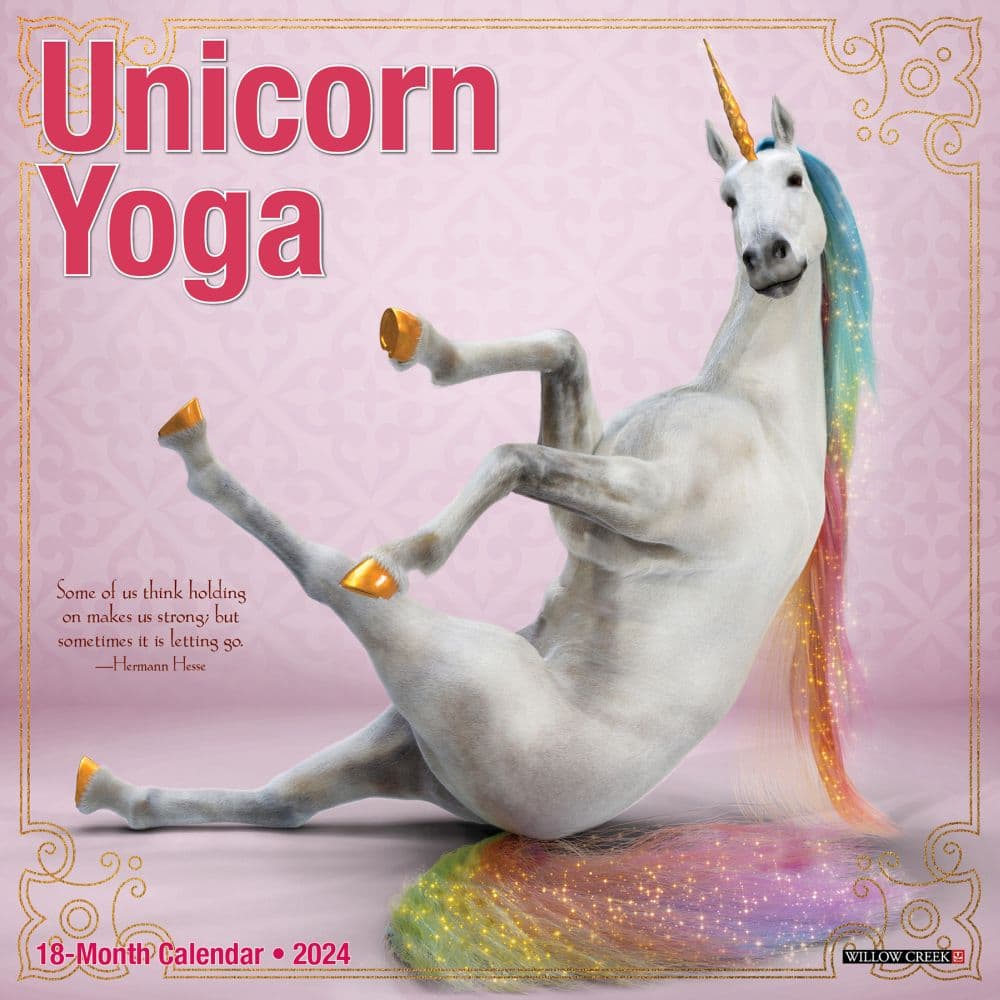Unicorn Yoga 2024 Mini Wall Calendar Main Image width=&quot;1000&quot; height=&quot;1000&quot;