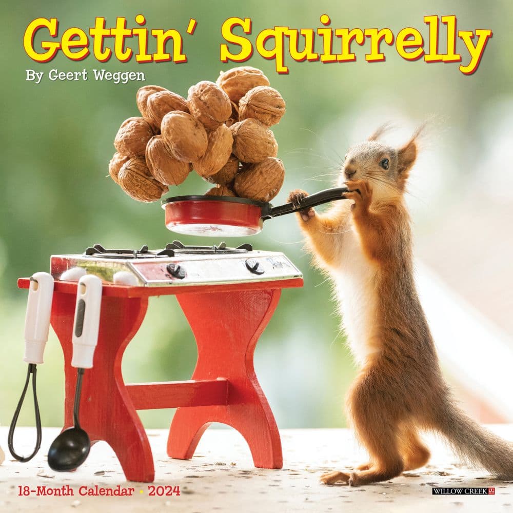 Gettin Squirrelly 2024 Mini Wall Calendar Main Image width=&quot;1000&quot; height=&quot;1000&quot;