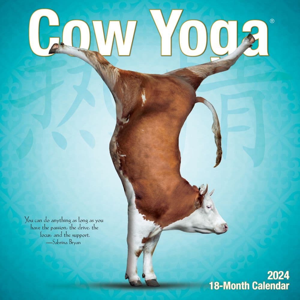 Cow Yoga 2024 Mini Wall Calendar Main Image width=&quot;1000&quot; height=&quot;1000&quot;