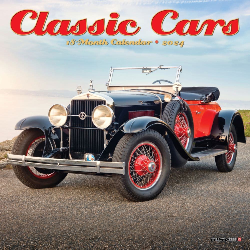 Cars Classic 2024 Mini Wall Calendar