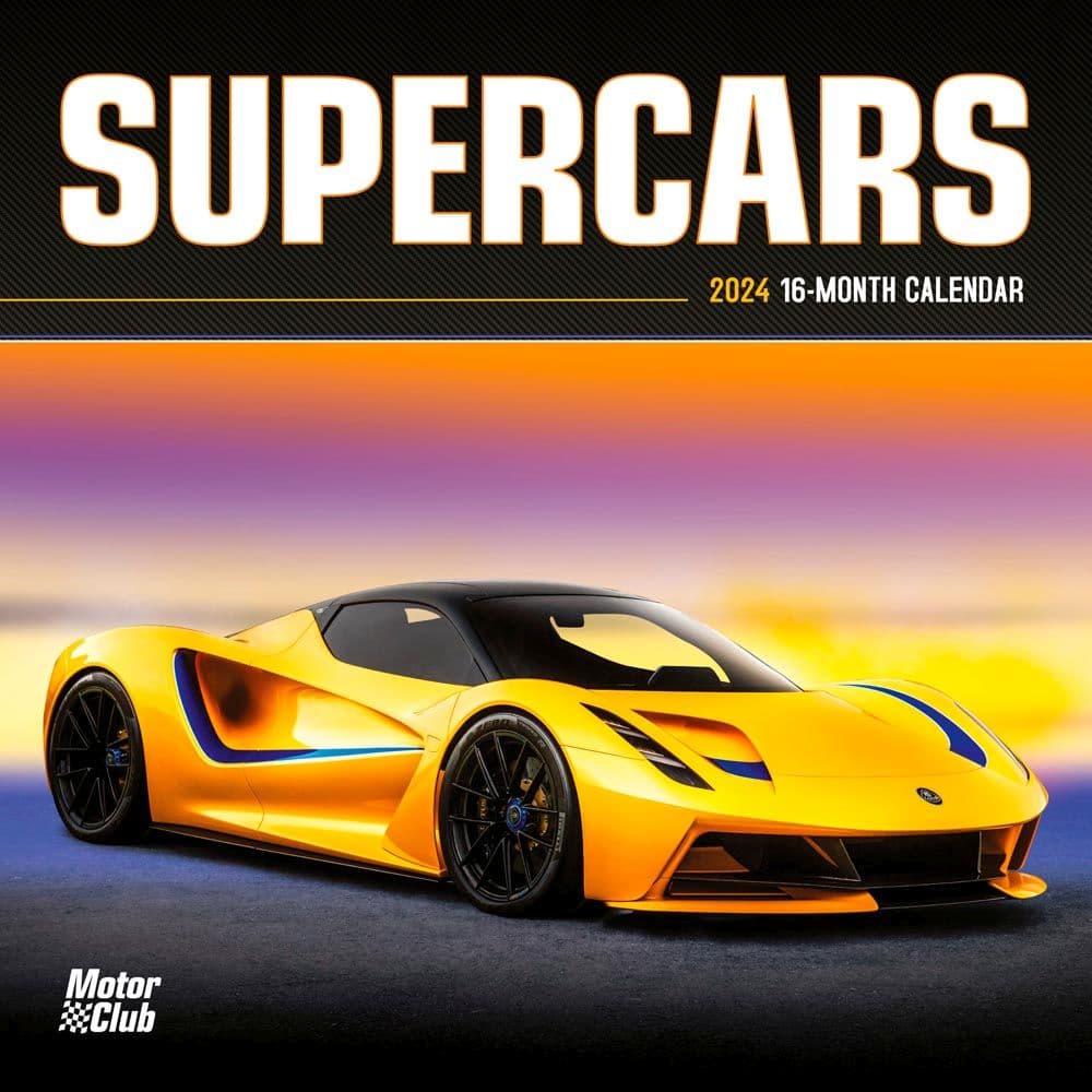 Supercars 2024 Mini Wall Calendar