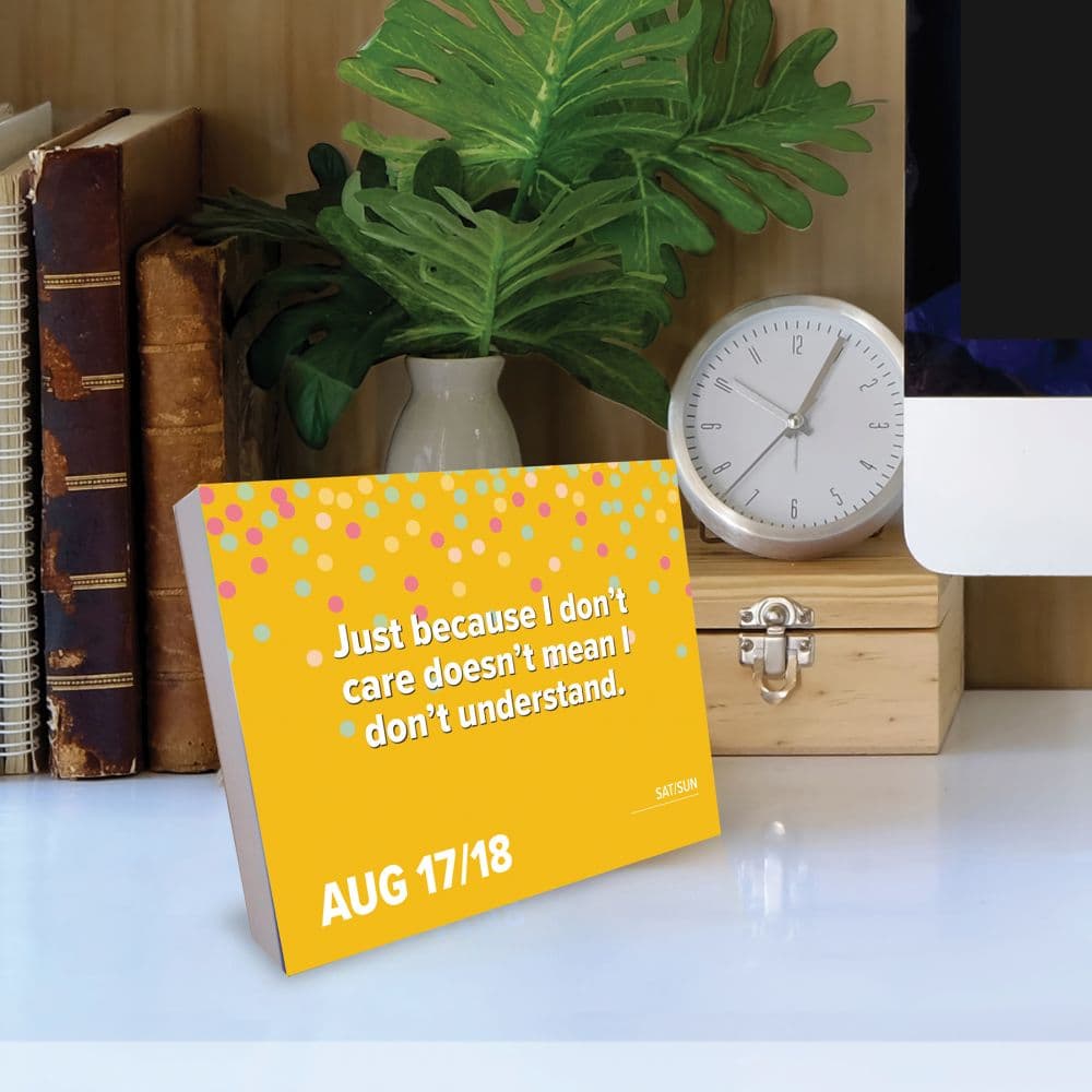 Spread Sarcasm Like Confetti 2025 Desk Calendar