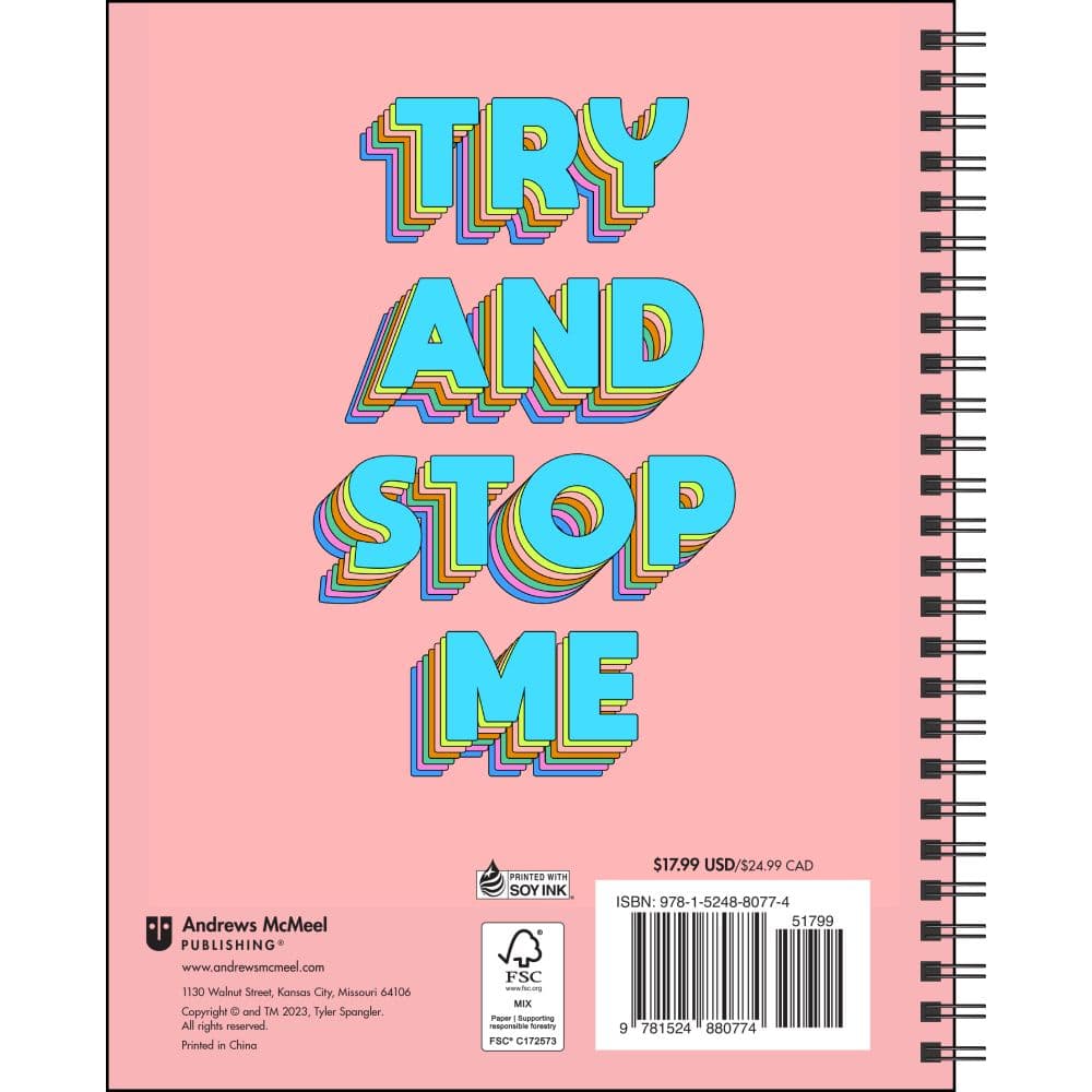 Try and Stop Me 16Mo 2024 Planner Alternate Image 1 width=&quot;1000&quot; height=&quot;1000&quot;