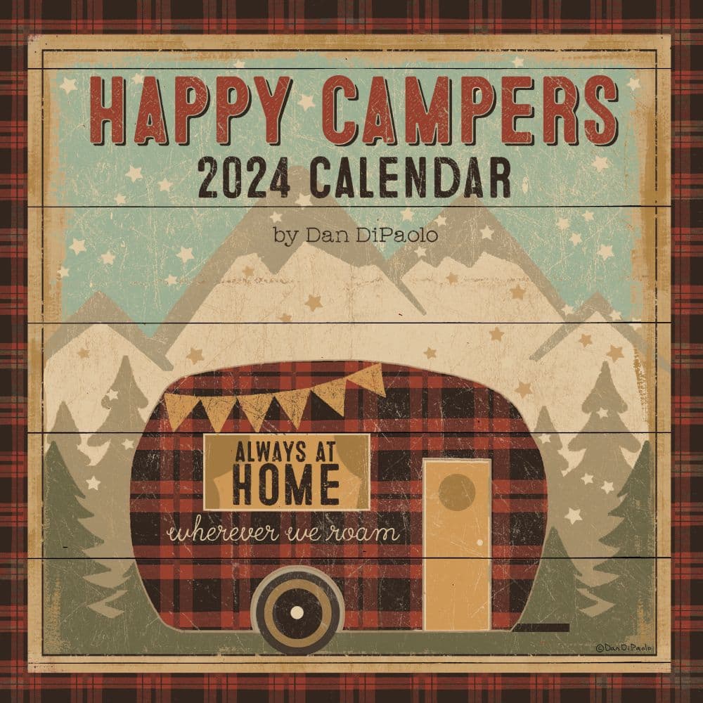 Happy Campers 2024 Wall Calendar Main Image width=&quot;1000&quot; height=&quot;1000&quot;