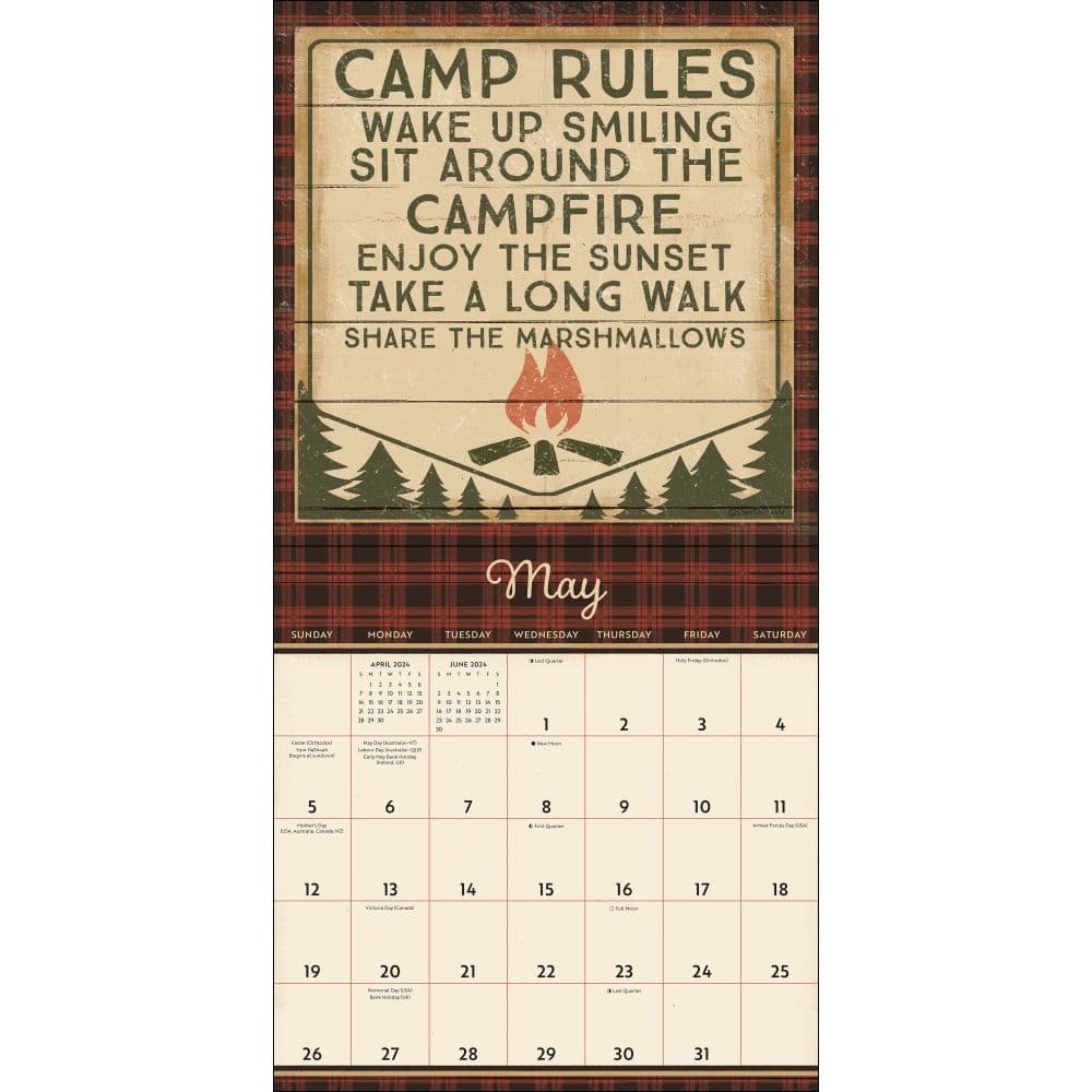 Happy Campers 2024 Wall Calendar Alternate Image 3 width=&quot;1000&quot; height=&quot;1000&quot;