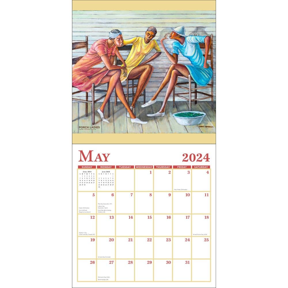 Ernie Barnes 2024 Wall Calendar Alternate Image 3 width=&quot;1000&quot; height=&quot;1000&quot;