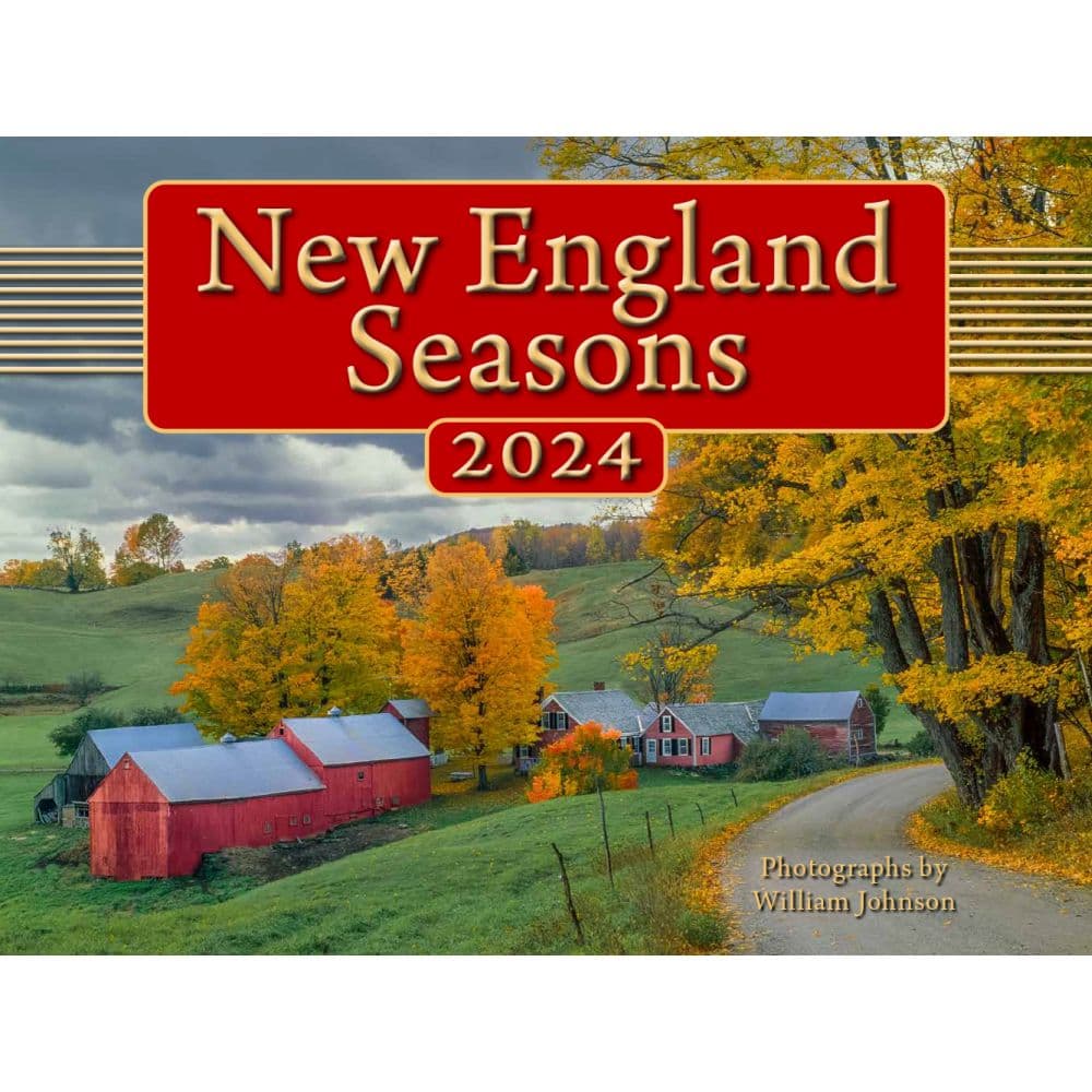 New England Seasons 2024 Wall Calendar