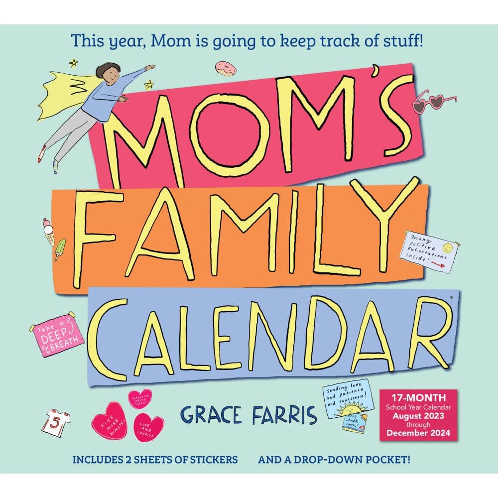 Moms Family 2024 Wall Calendar