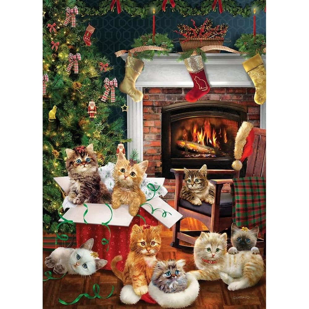 Christmas Kittens 1000 Piece Puzzle First Alternate Image