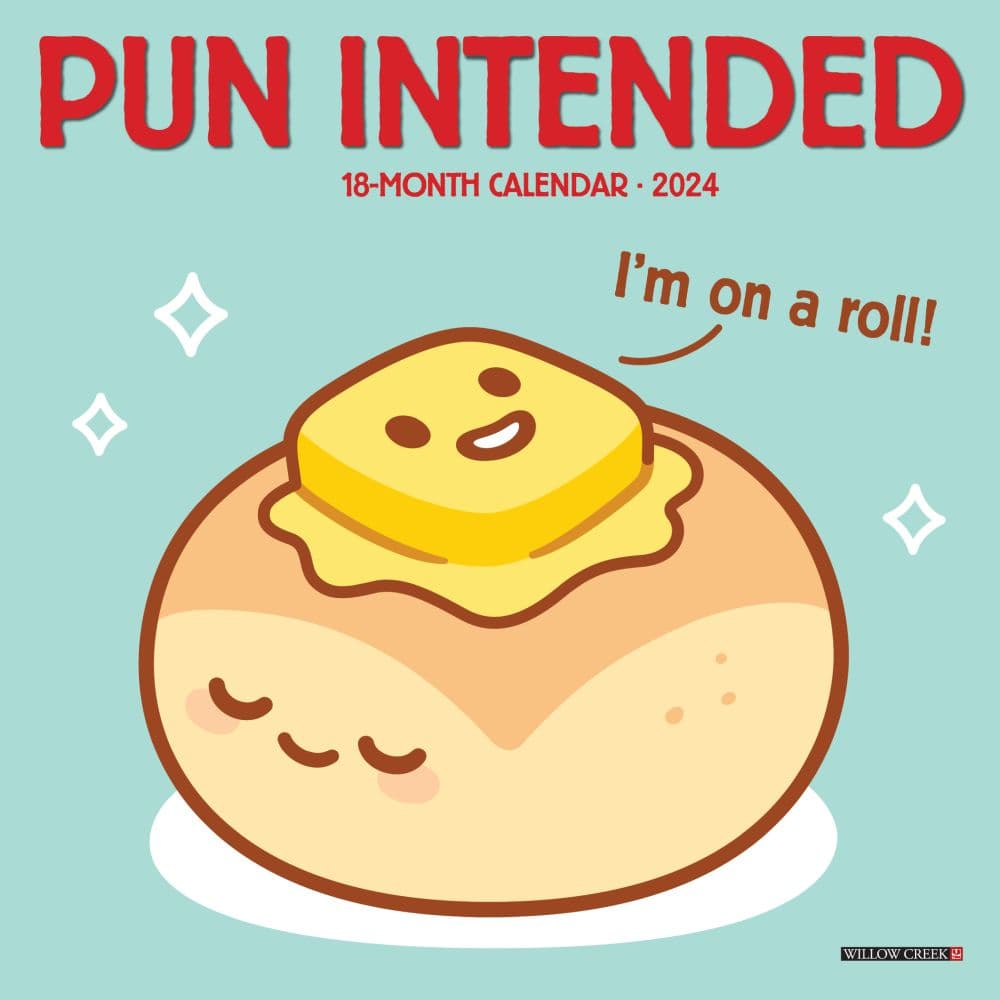 Pun Intended 2024 Mini Wall Calendar Main Image width=&quot;1000&quot; height=&quot;1000&quot;