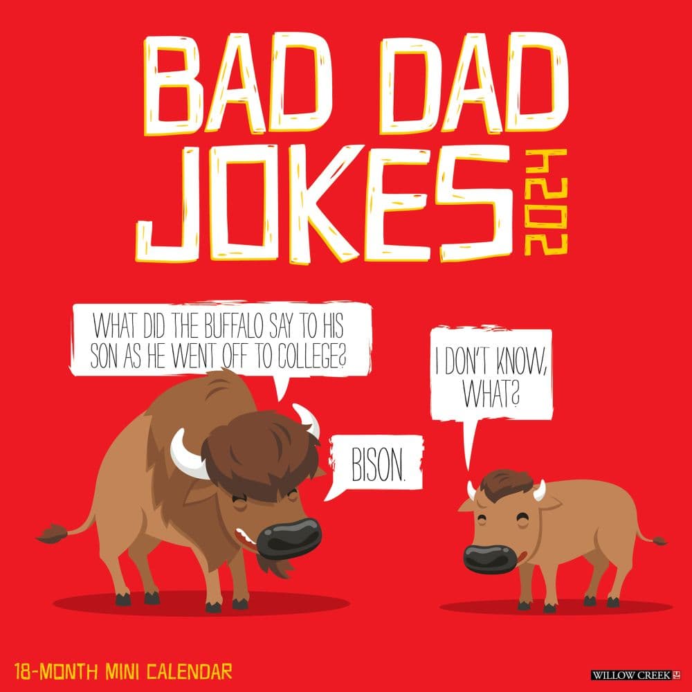 Bad Dad Jokes  2024 Mini Wall Calendar Main Image width=&quot;1000&quot; height=&quot;1000&quot;