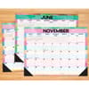 image Watercolor Stripes 22x17 Large Desk Pad Back of Calendar width=&quot;1000&quot; height=&quot;1000&quot;