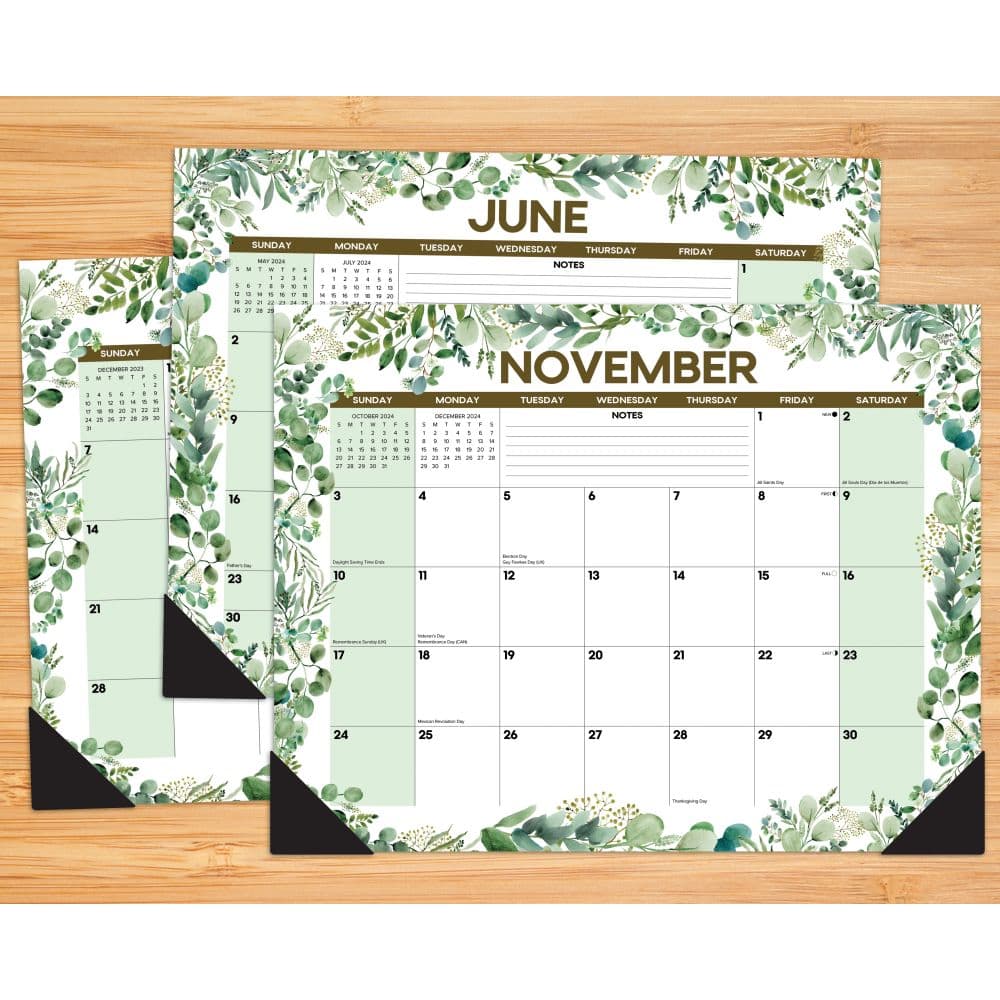 Eucalyptus 22x17 Large Desk Pad Back of Calendar width=&quot;1000&quot; height=&quot;1000&quot;