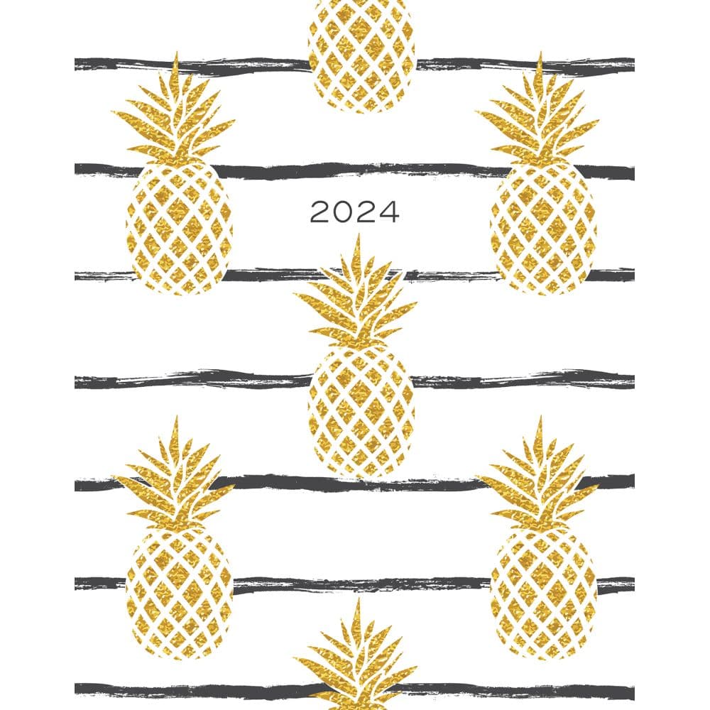Golden Pineapples Monthly 2024 Planner Main Image width=&quot;1000&quot; height=&quot;1000&quot;