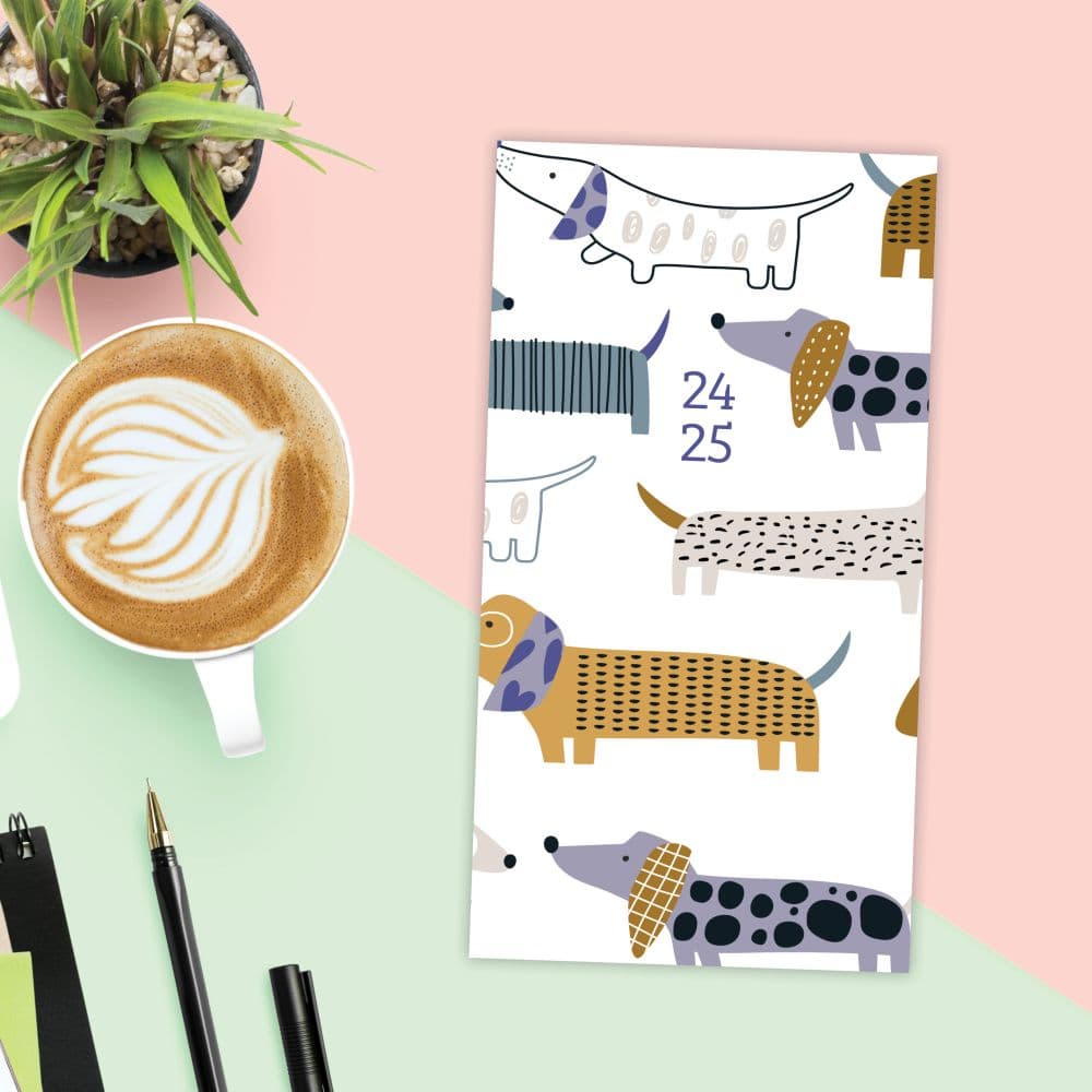 Woof 2 Year 2024 Pocket Planner Flat Lay Image width=&quot;1000&quot; height=&quot;1000&quot;
