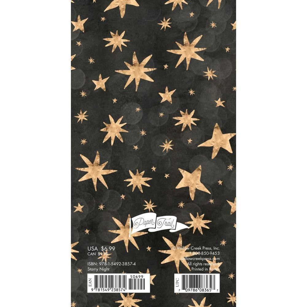 Starry Night 2 Year 2024 Pocket Planner Back of Calendar width=&quot;1000&quot; height=&quot;1000&quot;