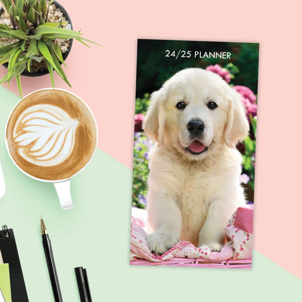 Puppy Love 2 Year 2024 Pocket Planner Flat Lay Image width=&quot;1000&quot; height=&quot;1000&quot;