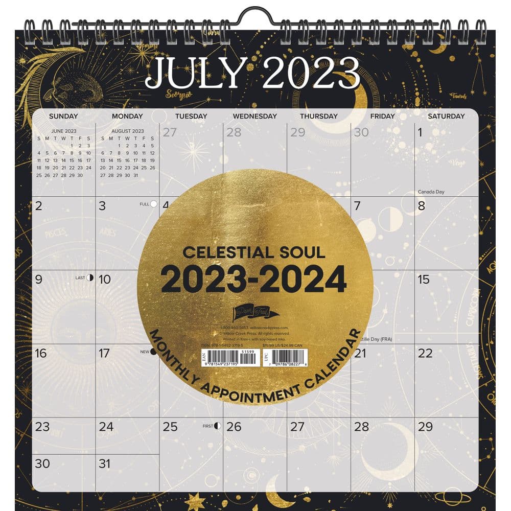 Celestial Soul 2024 Academic Spiral Weekly Planner Main Image width=&quot;1000&quot; height=&quot;1000&quot;