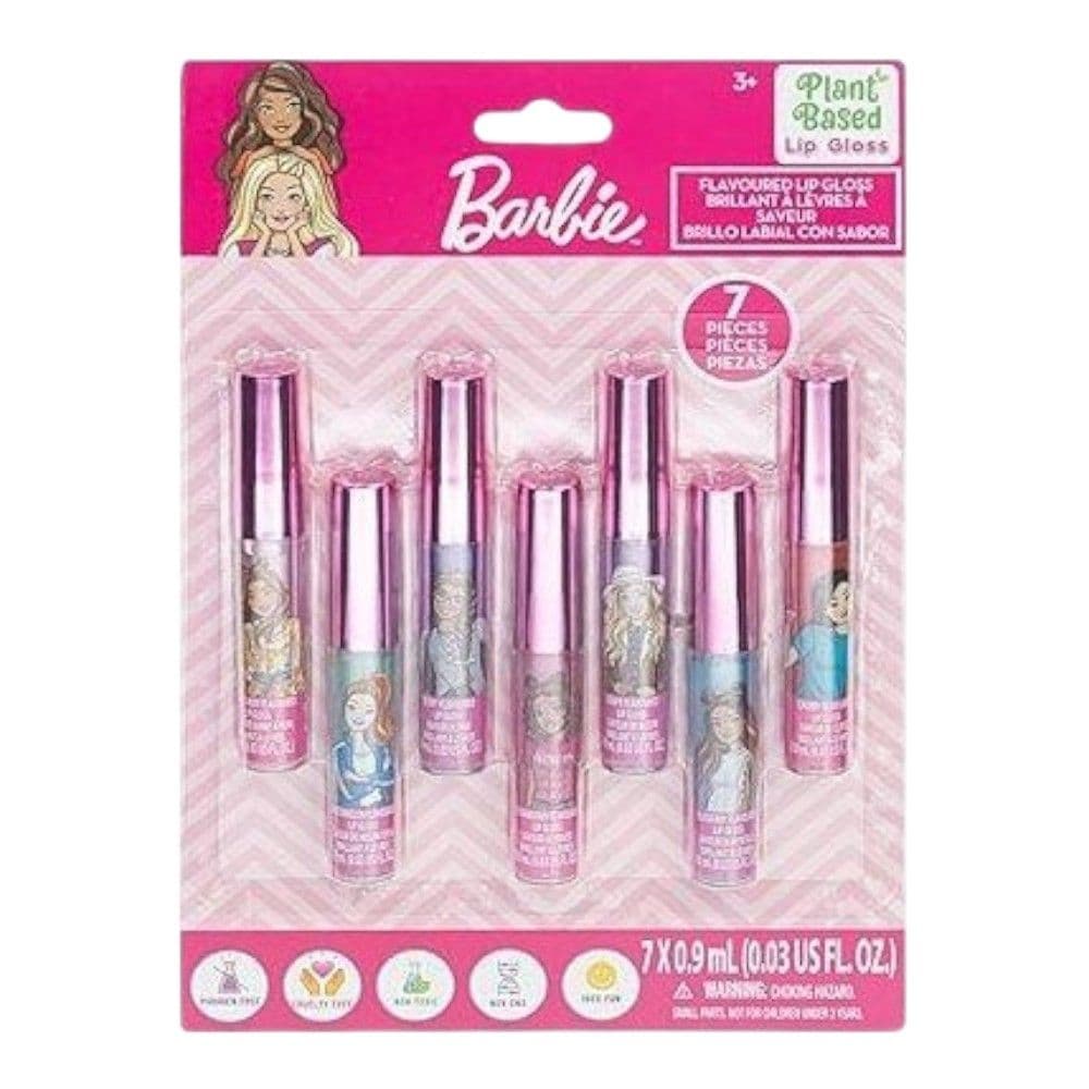 image Barbie 7-Pack Plant-Based Lip Gloss Set Main Product Image