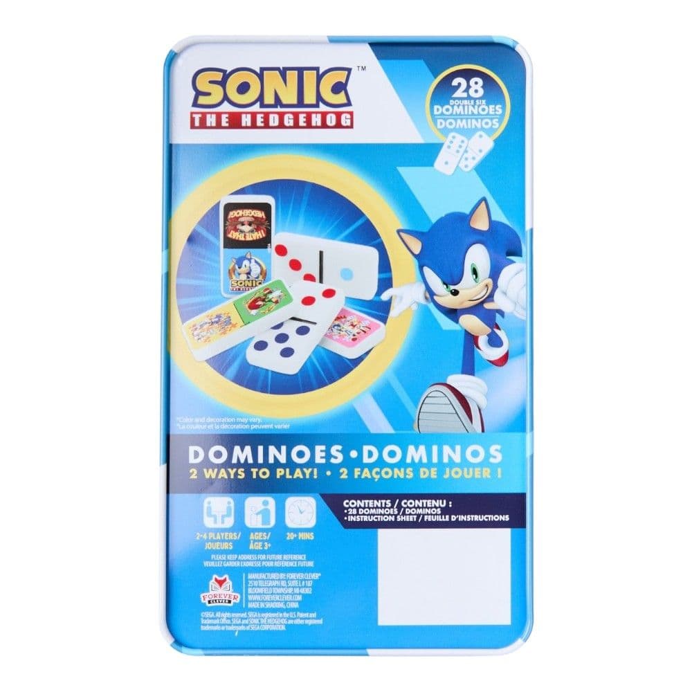 MasterPieces Sonic the Hedgehog Dominoes 28-Piece Tin Set First Alternate Image