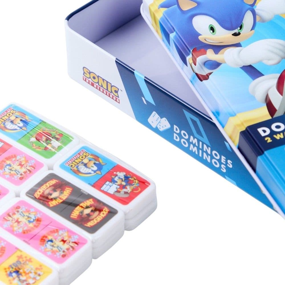 MasterPieces Sonic the Hedgehog Dominoes 28-Piece Tin Set Fourth Alternate Image