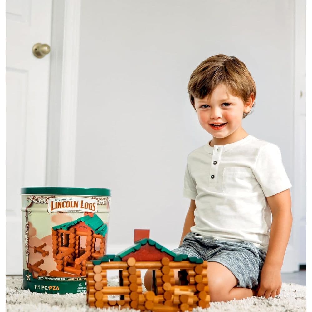 Lincoln Logs 100th Anniversary Tin Fifth Alternate Image