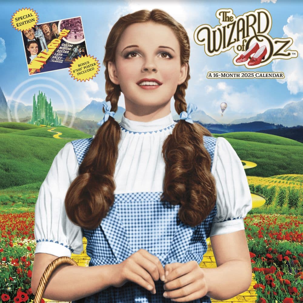 Image of Wizard of Oz Exclusive with Bonus Print 2025 Wall Calendar