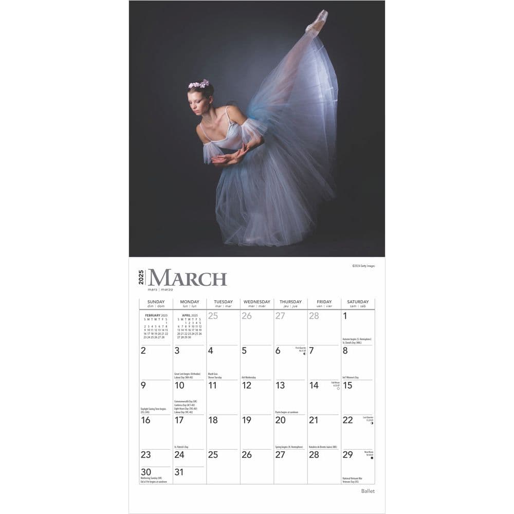 Ballet 2025 Mini Wall Calendar Second Alternate Image width=&quot;1000&quot; height=&quot;1000&quot;