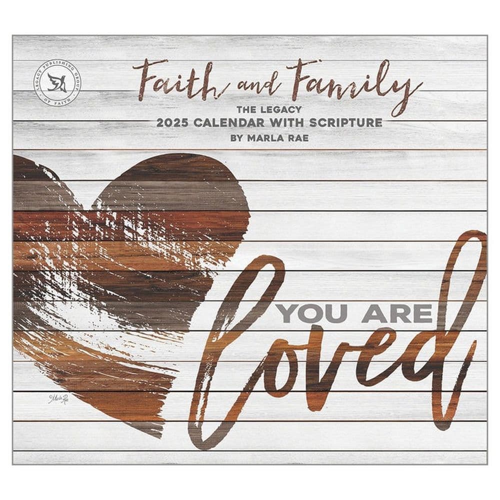 Image of Faith and Family 2025 Wall Calendar