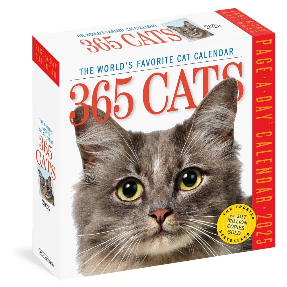 Image of 365 Cats 2025 Page-A-Day Desk Calendar