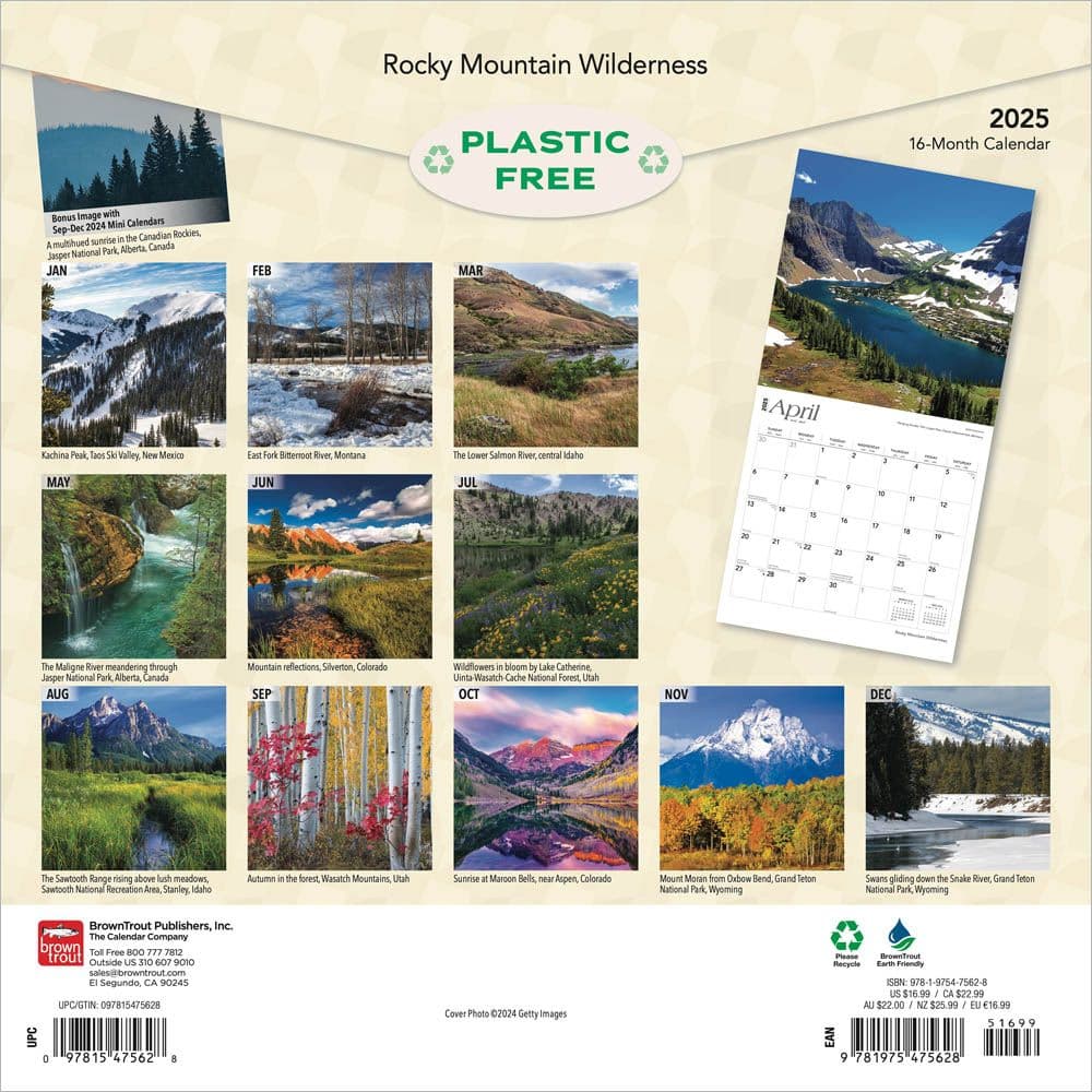 Rocky Mountain Wilderness 2025 Wall Calendar First Alternate Image width=&quot;1000&quot; height=&quot;1000&quot;