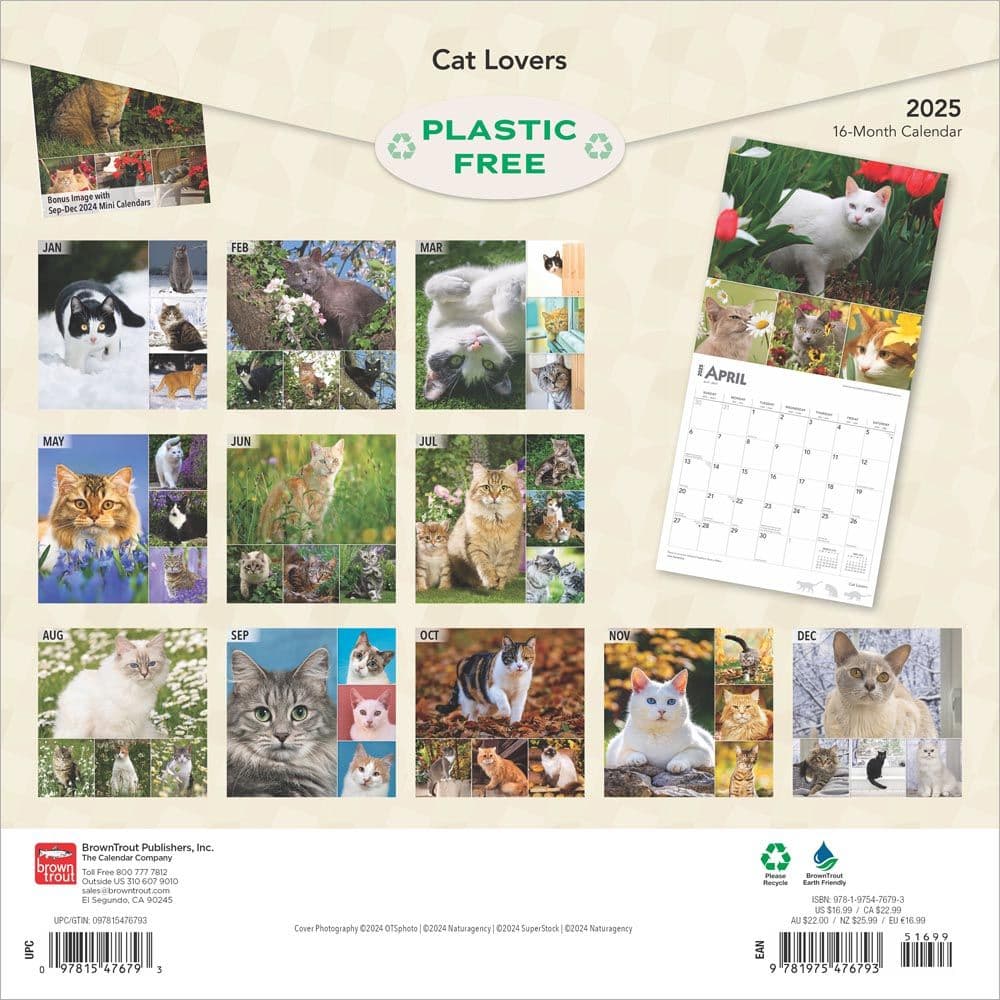 Cat Lovers 2025 Wall Calendar First Alternate Image width=&quot;1000&quot; height=&quot;1000&quot;