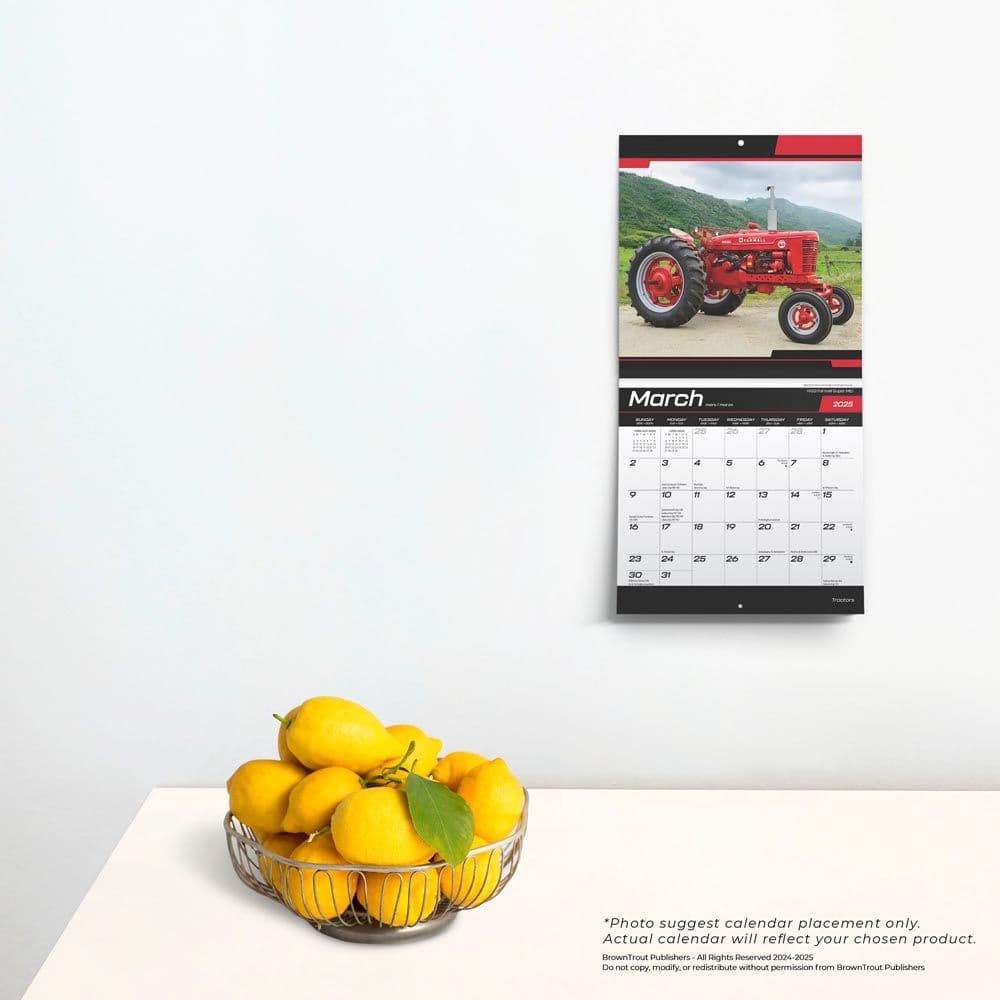 Tractors 2025 Mini Wall Calendar Fourth Alternate Image width=&quot;1000&quot; height=&quot;1000&quot;