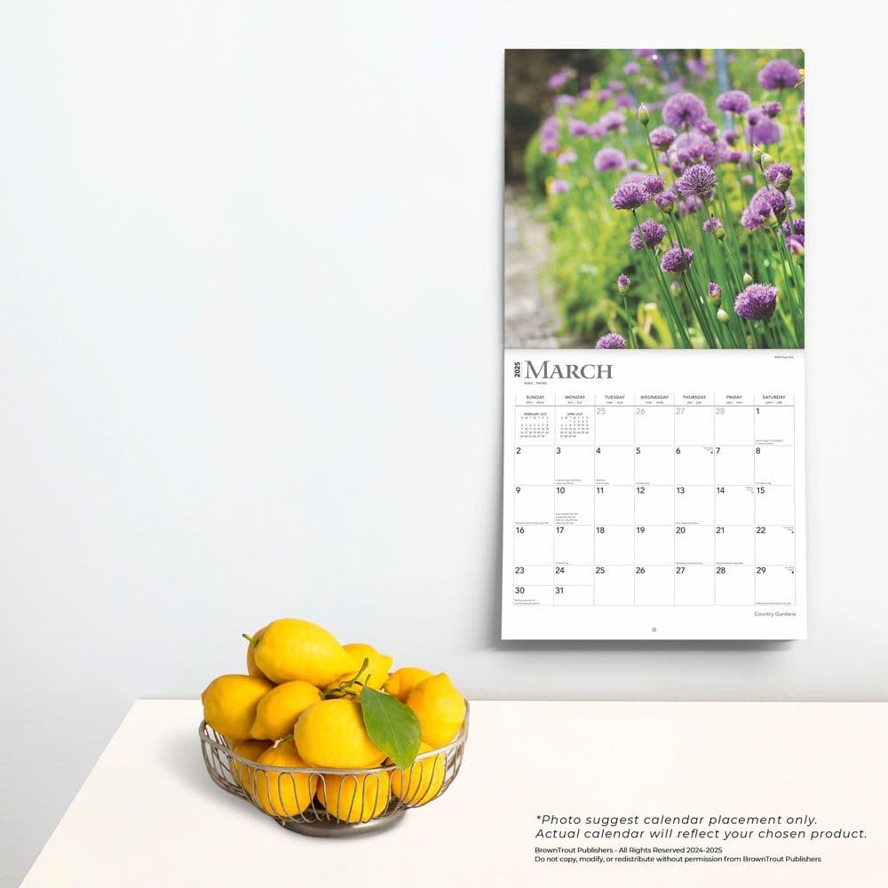 Country Gardens 2025 Wall Calendar Fourth Alternate Image width=&quot;1000&quot; height=&quot;1000&quot;