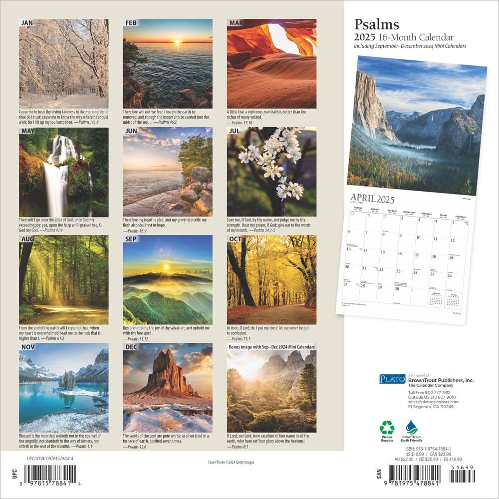 Psalms Plato 2025 Wall Calendar First Alternate Image width=&quot;1000&quot; height=&quot;1000&quot;