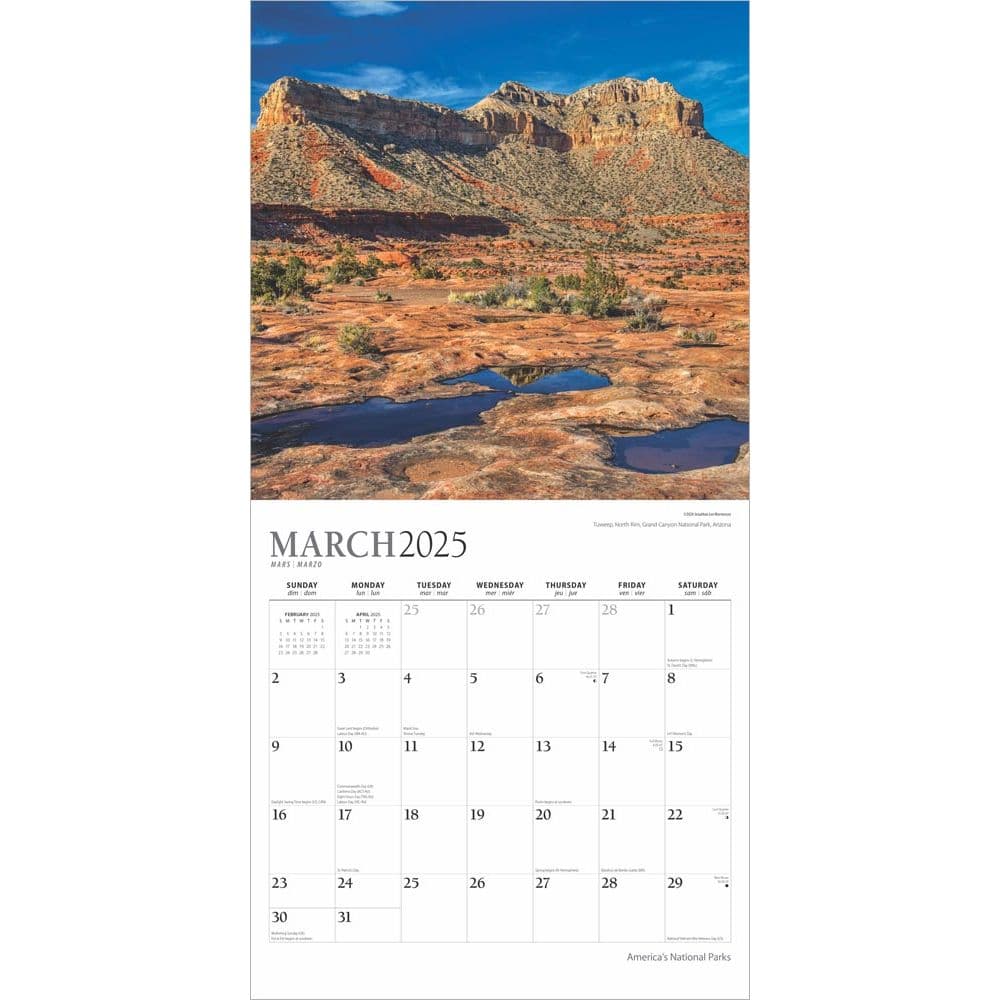 Americas National Parks Plato Foil 2025 Wall Calendar Second Alternate Image width=&quot;1000&quot; height=&quot;1000&quot;