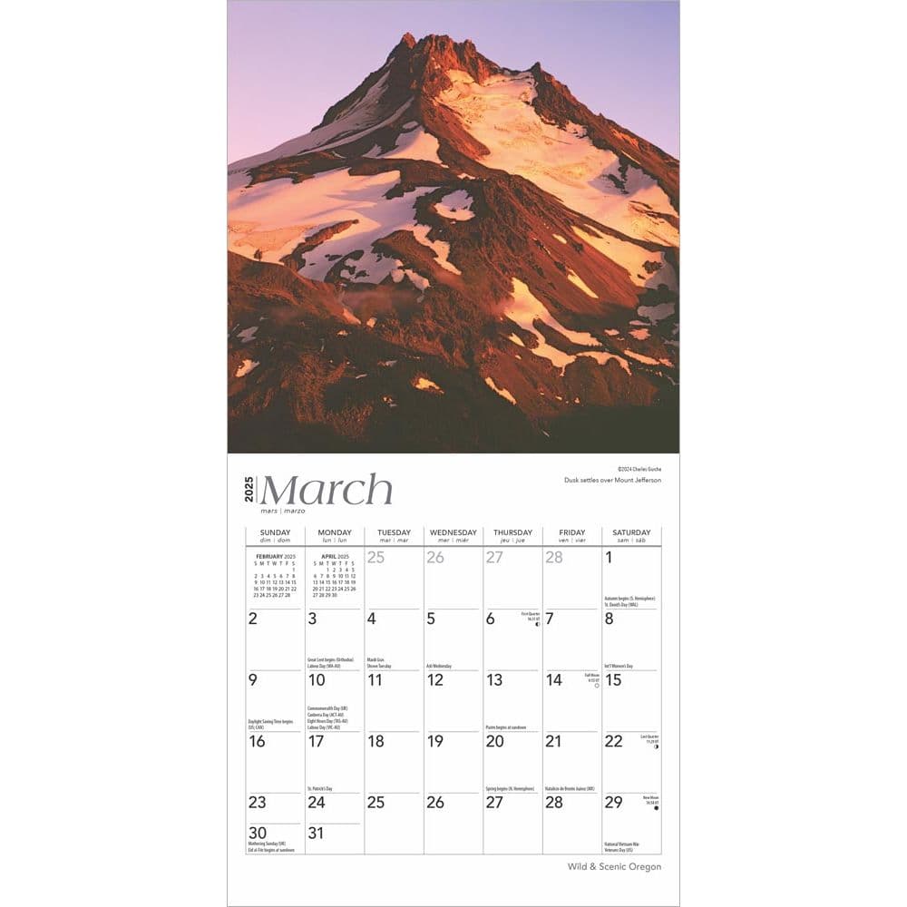 Oregon 2025 Mini Wall Calendar Second Alternate Image width=&quot;1000&quot; height=&quot;1000&quot;