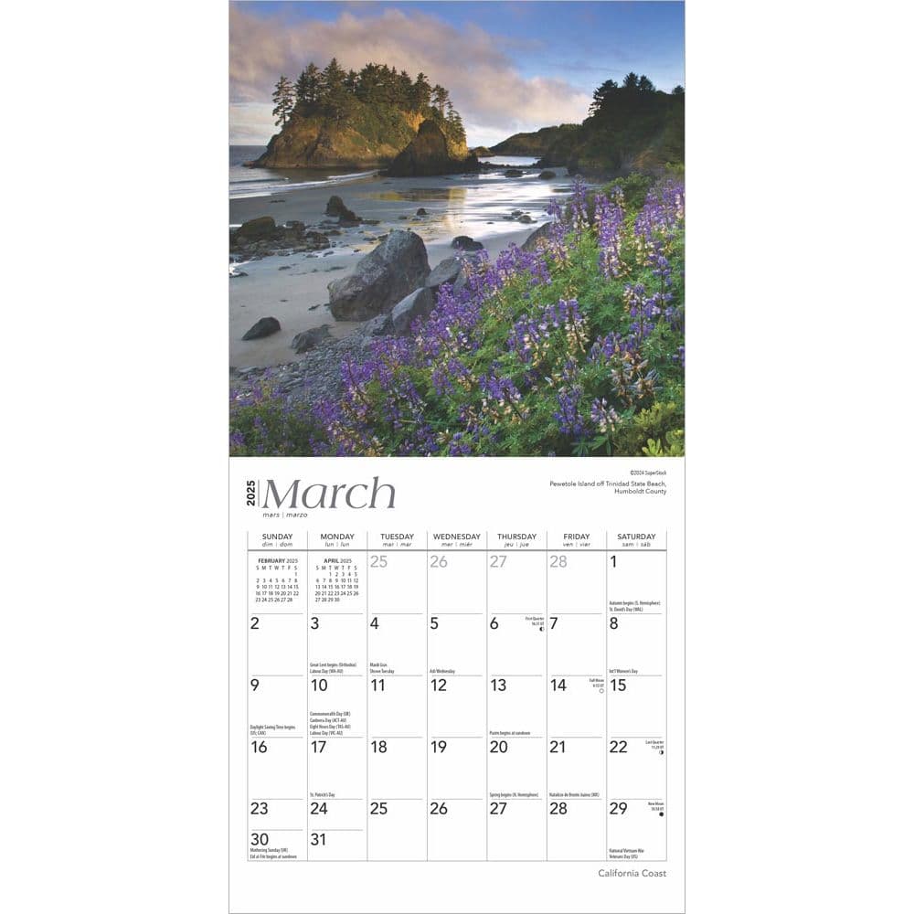 California Coast 2025 Mini Wall Calendar Second Alternate Image width=&quot;1000&quot; height=&quot;1000&quot;