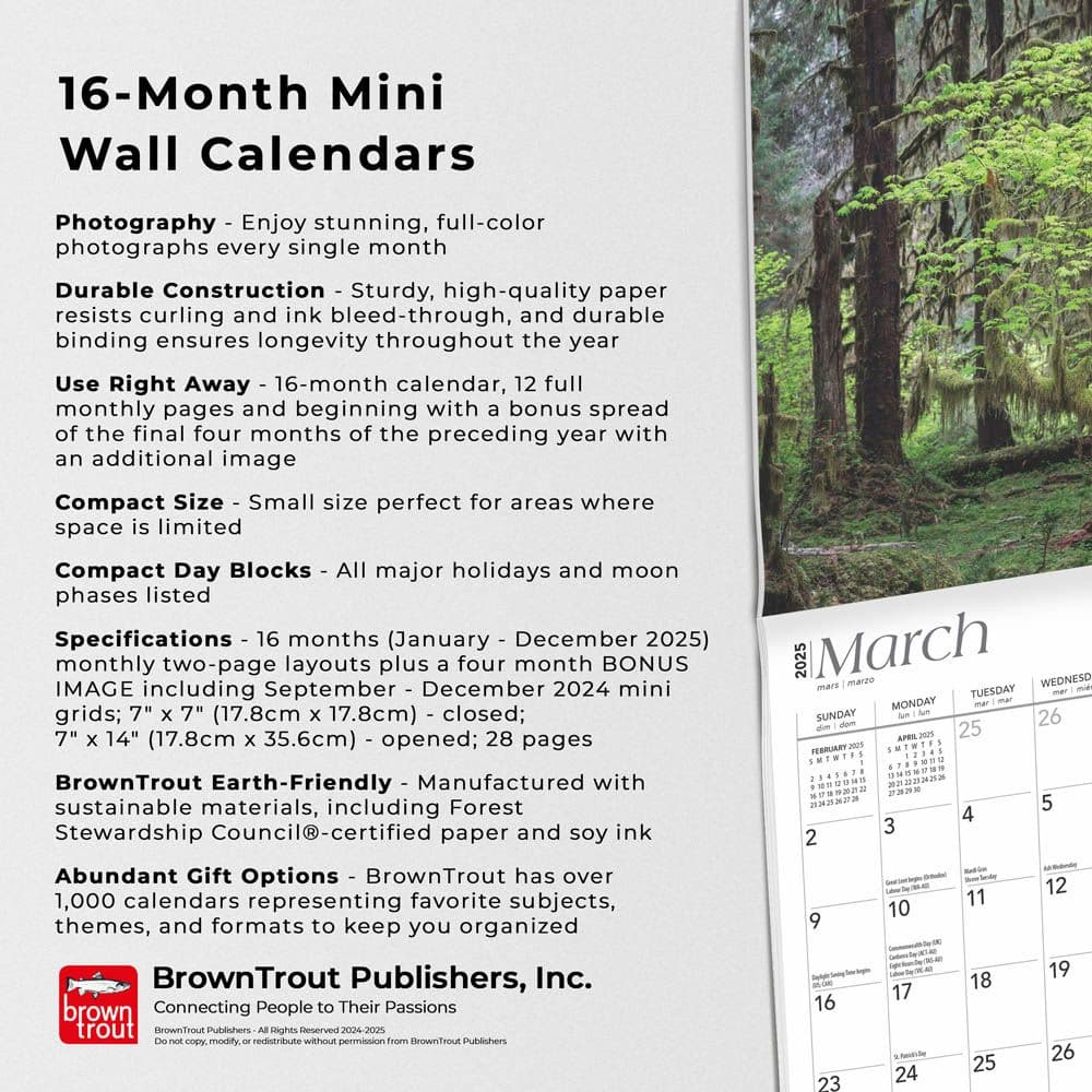 Washington 2025 Mini 2025 Wall Calendar Fifth Alternate Image width=&quot;1000&quot; height=&quot;1000&quot;