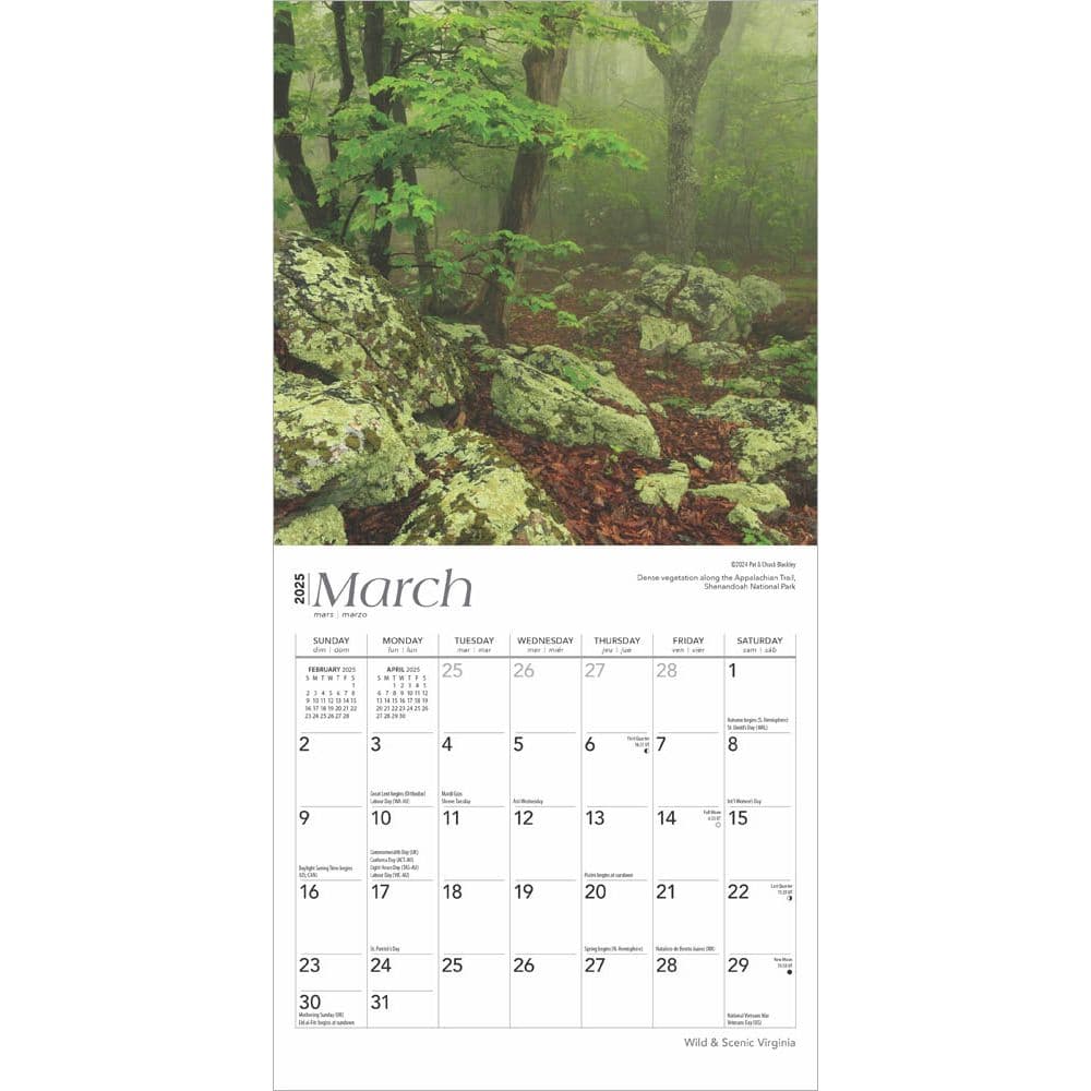 Virginia 2025 Mini Wall Calendar Second Alternate Image width=&quot;1000&quot; height=&quot;1000&quot;