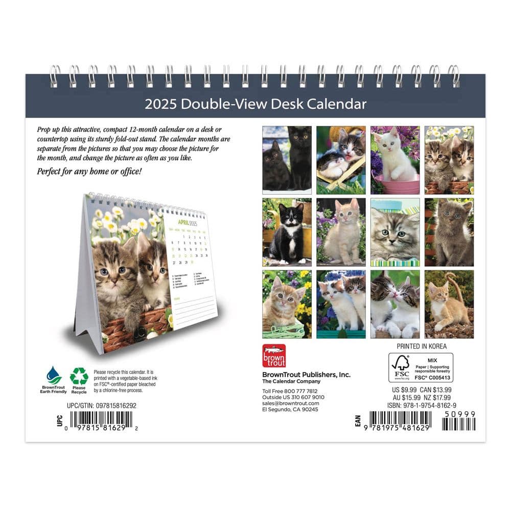 Kittens 2025 Easel Desk Calendar First Alternate Image width=&quot;1000&quot; height=&quot;1000&quot;